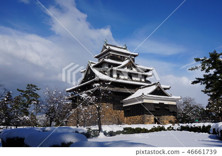 Matsue castle in winter 46661739