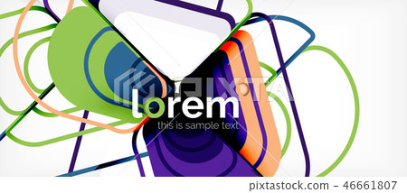 Abstract background multicolored geometric shapes modern design 46661807