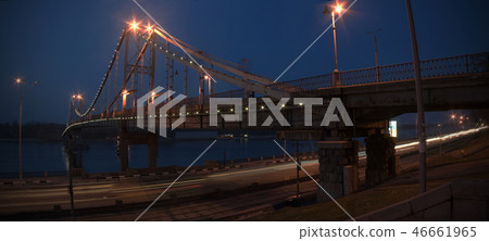 Pedestrian Bridge in Kyiv across Dnipro Pedestrian Bridge in Kyiv across Dnipro 46661965