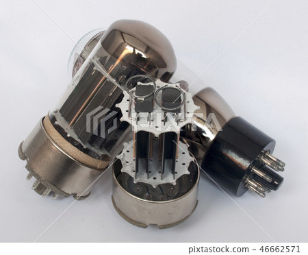 Vacuum tubes - old electronic components,  46662571