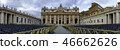 View panoramic St. Peter's Square at the Vatican  46662626