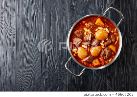 Jewish Cholent Hamin main dish for the Shabbat 46665202