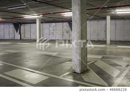 Interior of an empty parking for cars 46666226