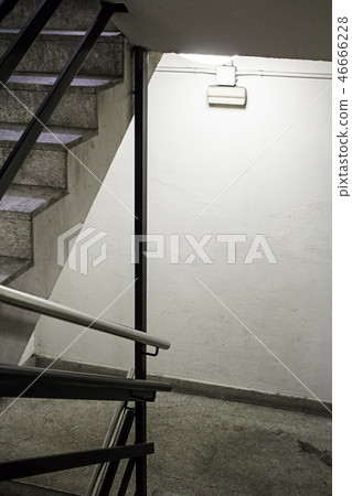 Stairs to access a parking Stairs to access a parking 46666228