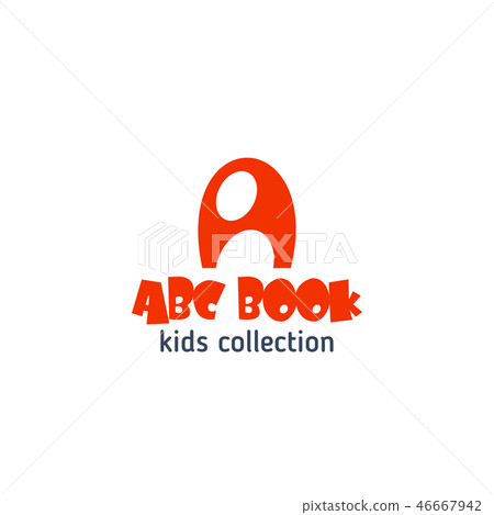 ABC book kid design letter A vector icon 46667942