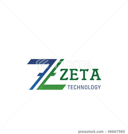 Zeta technology vector letter Z icon Zeta technology vector letter Z icon 46667980