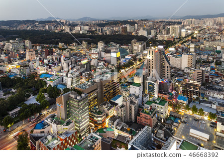 Seoul night view Seoul night view 46668392