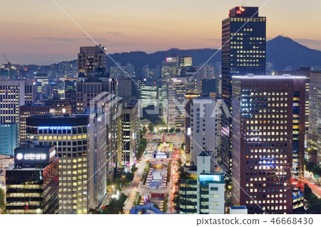 Seoul night view 46668430
