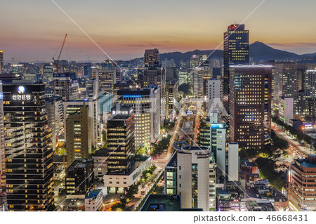 首爾夜景 首爾夜景 46668431