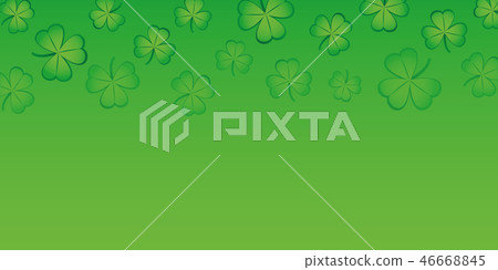 green shamrock clover leaf background 46668845