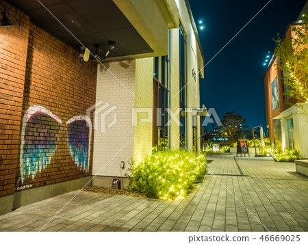 angel's wings, night scape, night scene 46669025