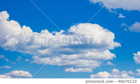 White clouds in the blue sky. White clouds in the blue sky. 46670110