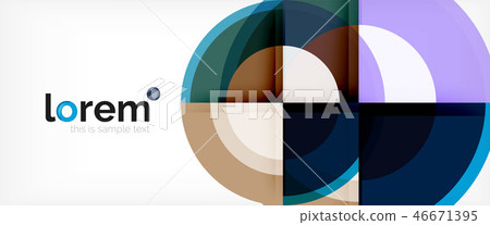 Multicolored round shapes abstract background Multicolored round shapes abstract background 46671395