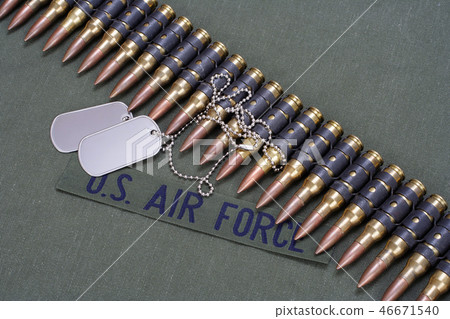 dog tags on US AIR FORCE uniform 46671540