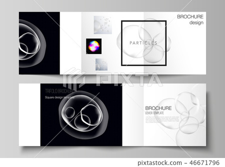 Vector layout of two square format covers... - Stock Illustration ...