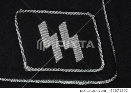 WW2 German nazi SS military black uniform 46671892