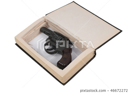 revolver gun hidden in a book revolver gun hidden in a book 46672272