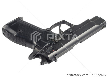 modern handgun isolated on white 46672607