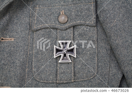nazi german award Iron Cross on uniform nazi german award Iron Cross on uniform 46673026
