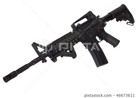 M4 assault rifle isolated 46673611