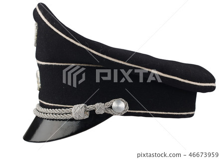 WW2 German nazi SS black forage cap 46673959