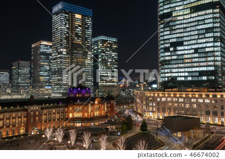 東京站丸之內夜景自動修正 東京站丸之內夜景自動修正 46674002