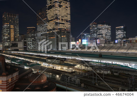 東京站丸之內夜景自動修正 46674004