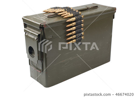 US Army Ammo Box with ammunition belt 46674020