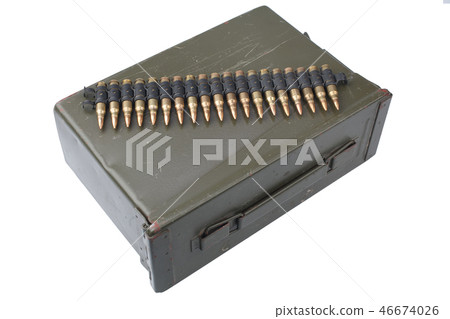 US Army Ammo Box with ammunition belt 46674026