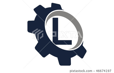 Gear Logo Letter L Gear Logo Letter L 46674197