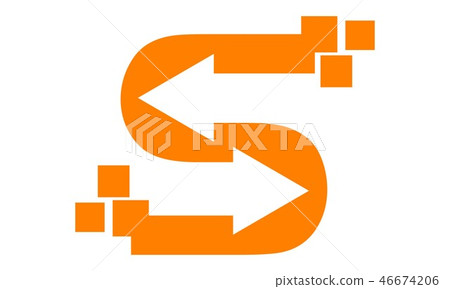 Letter S Digital Transfer 46674206