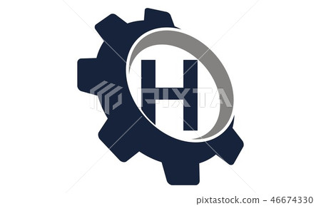 Gear Logo Letter H 46674330