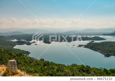 Summer view of the Slansko Lake 46675210