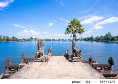 Srah Srang reservoir for king in past at Angkor Srah Srang reservoir for king in past at Angkor 46675485