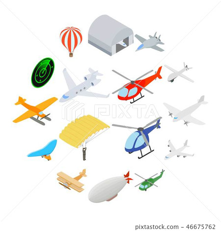 Aviation Icons Set 46675762