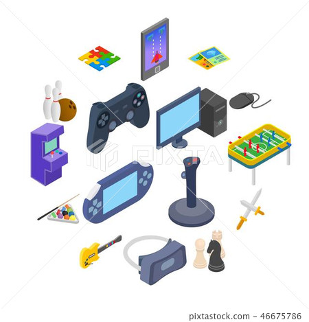 Games icons set Games icons set 46675786