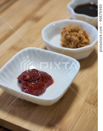 Korean traditional sauce Soy sauce, miso, red pepper paste 46676980