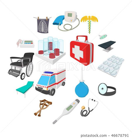 Medical isometric 3d icons Medical isometric 3d icons 46678791