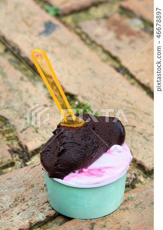 Traditional italian ice cream called Gelato Traditional italian ice cream called Gelato 46678897