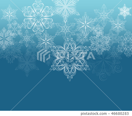 Winter ornament background 46680283