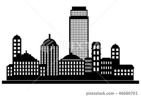 City panorama silhouette 46680701