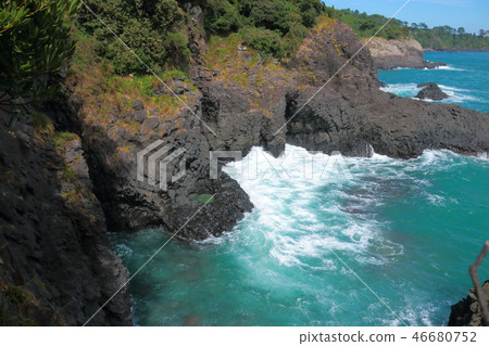 Fangpu Duck, Coast, Cliff, Lava, Fangpu Duck, Coast, Cliff, Lava, 46680752
