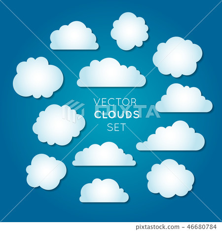 Vector clouds set 2 46680784