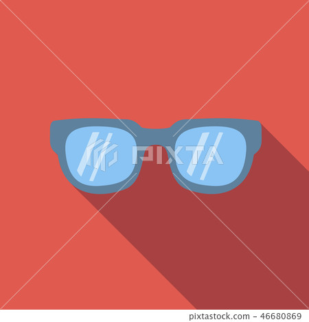 Sunglasses colored flat icon Sunglasses colored flat icon 46680869