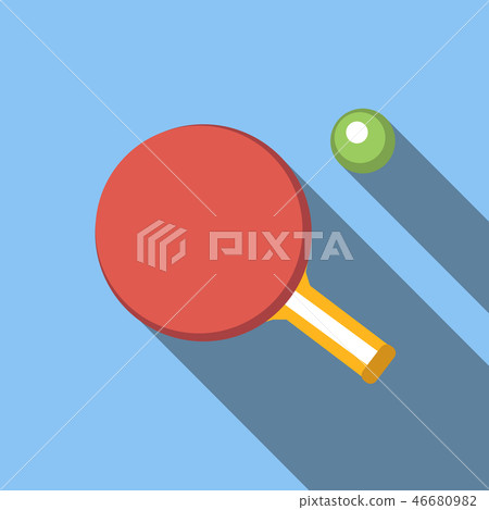 Table tennis flat icon 46680982