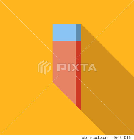 Eraser flat icon Eraser flat icon 46681016