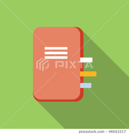 Notebook flat icon Notebook flat icon 46681017