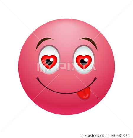 In love emoticon In love emoticon 46681021