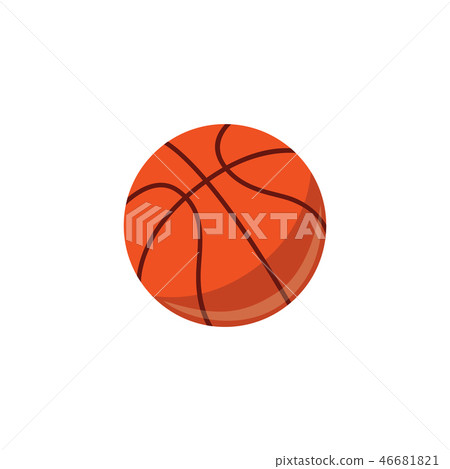 Vector basketball ball sport equipment simple icon Vector basketball ball sport equipment simple icon 46681821