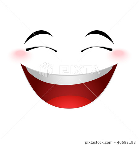 Laughing emoticon sign 46682198